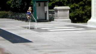 Guard warns visitor at Tomb of the Unknowns [upl. by Jadd379]