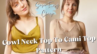 Diy Camisole Top Pattern  Cami Top Pattern [upl. by Lindholm378]