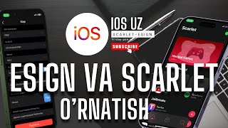 iOS UCHUN ESign va Scarletni ornatish  2023 [upl. by Ardis]