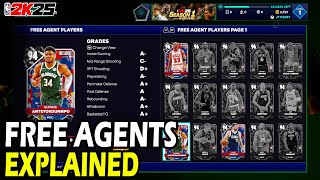 NBA 2k25  Free Agents Explained [upl. by Lamraj]