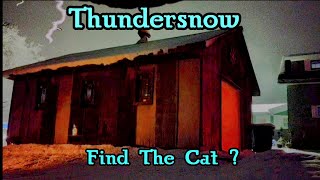 Mesmerizing Spring Thundersnow You Deserve Rest ASMR Also look for the Cat [upl. by Roux]