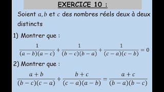 Série 1Exercice 10 Les ensembles des nombrestronc commun science شرح باللغتين العربية و الفرنسية [upl. by Llenahc]