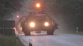 Marschkolonnen der Bundeswehr mit Puma Leopard Marder  German Military exercise CONVOYS  4K [upl. by Halyak]