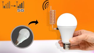 How to make mobile antenna booster from old led bulb [upl. by Aivital]