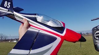 Flybear FX9706 RTF 4Ch Brushless RC Airplane Flight Test Review [upl. by Refanej]