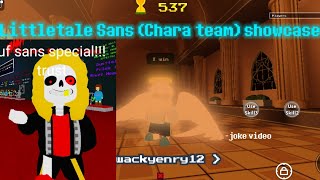 LittleTale Sans In Chara Teamop Showcase Undertale Last Corridor ULC Littletale Sans [upl. by Justus259]