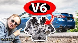 Why Not to Buy a V6 Car Inline 4 Cylinder vs V6 Engine [upl. by Procora]