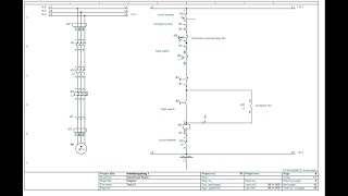 PCSCHEMATIC Automation Start and Stop of Motor using switches and a contactor [upl. by Aviva]