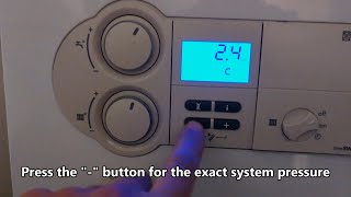 How to lower the pressure on a Vaillant combi boiler [upl. by Earlene]