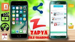 How to connect iphone to android zapya HINDI [upl. by Oag854]