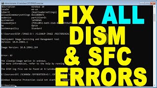 DISM CleanupImage RestoreHealth amp SFC ScanNow not Working Windows 10 8 amp 7  Fix All Errors [upl. by Vial]