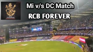 Mi vs DC Match  RCB Crowd  Royal Challengers Bengaluru Fans  RCB FOREVER ❤️🥰 [upl. by Boj806]