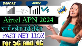 Airtel APN Settings 4G 2024  Airtel Network Problem Solution  Airtel Sim Network Problem [upl. by Giglio408]