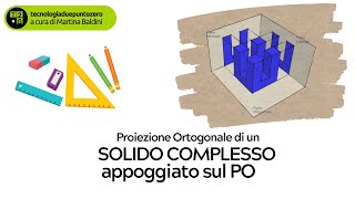 Proiezione Ortogonale di un solido complesso [upl. by Airotnes]