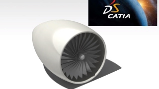 CATIA V5 tutorial 3 Design Turbine Engine [upl. by Old]