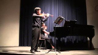 Violin Sonata in G minor III PrestoAndantinoTempo I Piu mosso  KKhachaturian [upl. by Buckie]