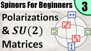 Spinors for Beginners 3 Polarizations and SU2 Matrices and O3 SO3 U2 [upl. by Longerich]