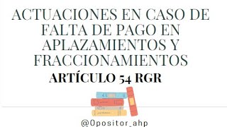 Agentes de Hacienda Consecuencias incumplimiento aplazamientos y fraccionamientos [upl. by Juana]