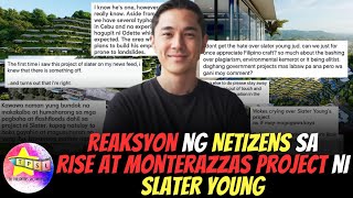 Reaksyon ng Netizens sa Rise at Monterazzas project ni Slater Young [upl. by Arrik484]