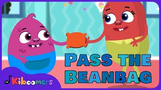 Pass the Bean Bag Songs for Preschoolers  The Kiboomers Freeze Dance Game [upl. by Ytsirhc483]