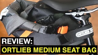 Review Ortlieb Medium Bikepacking Seat Bag [upl. by Tnilk723]