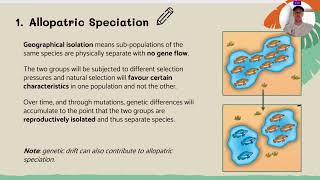 451  Evolution Allopatric Speciation [upl. by Sundin]