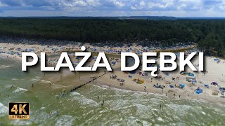 Plaża Dębki z drona  Lato  LECE W MIASTO™ 4k [upl. by Bridie]