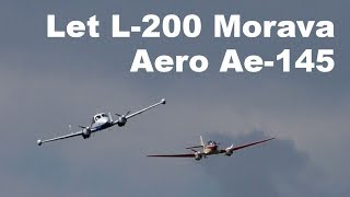 Let L200D Morava  Aero Ae145 Airshow Chotebor 2017 [upl. by Philemol]