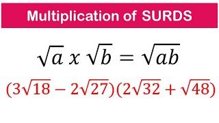 How to Multiply and Simplify a Surd  SHS CORE  ELECTIVE MATH [upl. by Bouzoun]