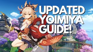 BEST SINGLE TARGET DPS Updated Yoimiya Guide  Genshin Impact [upl. by Bocoj]