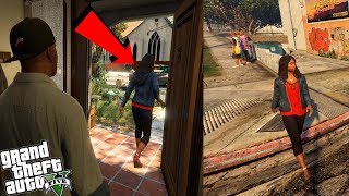 ¿Qué pasa si seguimos a la novia de Franklin cuando lo deja  Tanisha  Rompiendo GTA V [upl. by Cavuoto]