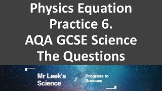 Units and equations 6 questions AQA Physics [upl. by Nhguavaj]