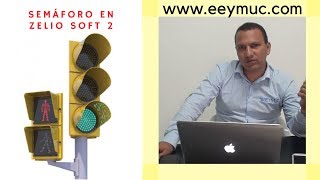 🚦 Semáforo vehicular con paso peatonal en Zelio Soft 2  Automatización Industrial [upl. by Scheer]