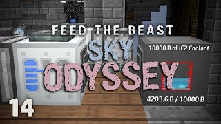 FTB Sky Odyssey Ep 14 IC2 Coolant Super Fast Automation [upl. by Ecar]