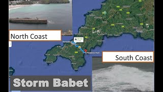 Storm Babet Cornwall Crazy Difference From North To South Coast Oct23 [upl. by Lenhard]