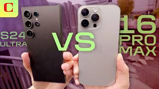 We Compared Cameras on the iPhone 16 Pro Max vs Galaxy S24 Ultra [upl. by Yadrahs]