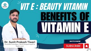 Vitamin E  Beauty vitamin Benefits of vitamin E healthandwellness vitamine [upl. by Gabrila684]