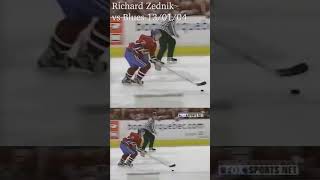 Richard Zednik takes the lead vs Blues 13012004 420CH gohabsgo montrealcanadiens nhl [upl. by Benedikta]