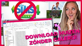 Ja je kán ZONDER galerij huizen downloaden 😱🤩  Sims 4 backup en bestanden tutorial [upl. by Nnaear346]