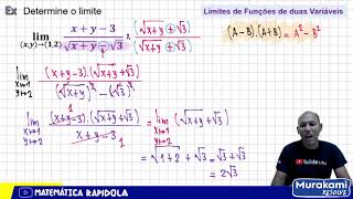 LIMITE DE FUNÇÕES DE DUAS VARIÁVEIS 04 [upl. by Gustie]