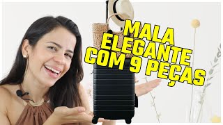 COMO MONTAR UMA MALA DE VIAGEM ELEGANTE COM POUCAS PEÇAS  guarda roupa inteligente  Raisa Brito [upl. by Clauddetta]