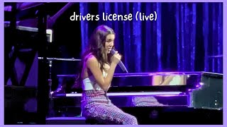 Olivia Rodrigo  drivers license live from the SOUR tour  San Francisco  May 27 2022 🎶🎹🎸🚘💜🦋 4K [upl. by Saundra]