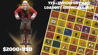 TF2  Inventory And Loadout Showcase 2024 2000 USD [upl. by Rodman849]