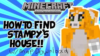 Minecraft  How to find Stampys house in tutorial world EASY w Map Download [upl. by Derna]