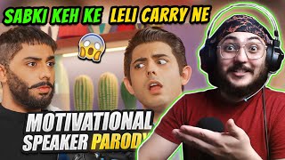 CARRYMINATI  MOTIVATIONAL SPEAKER PARODY  Reaction  WannaBe StarKid [upl. by Nahshun]