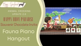 Faunas Piano Hangout Animal Crossing Happy Home Paradise  Gameplay No Commentary [upl. by Halet]