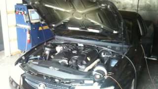 Pro Flow Fabrications VZ Alloytec V6 Turbo dyno run [upl. by Anerev802]