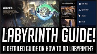 Labyrinth Guide  A Detailed Guide on How to do Labyrinth EPIC SEVEN [upl. by Vonny]