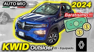 RENAULT KWID OUTSIDER 2024 😱 Transmisión Manual TODOS los DETALLES ¢¢ Baratísimo kwid renaultkwid [upl. by Claudius17]