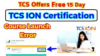 Launch Button Error TCS ION Certification  Career Edge Cerification  Chandan Patel [upl. by Veradis]